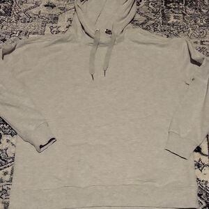 90 Degree By Reflex Light Gray Hoodie